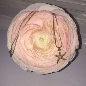 Gold Starfish Necklace